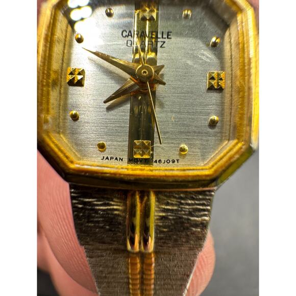 Caravelle By Bulova Two Tone 16mm Semi-Octagon Case Women\'s Quartz Watch main image 6
